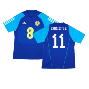 2023-2024 Scotland Player Issue Training Shirt (Blue) (Christie 11)