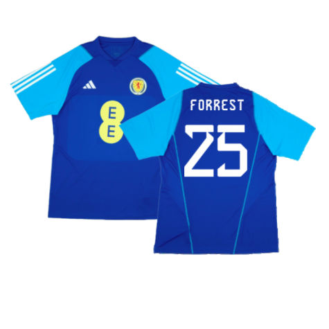 2023-2024 Scotland Player Issue Training Shirt (Blue) (Forrest 25)