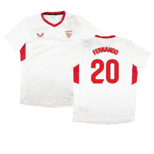 2023-2024 Sevilla Home Matchday Tee (White) (Fernando 20)