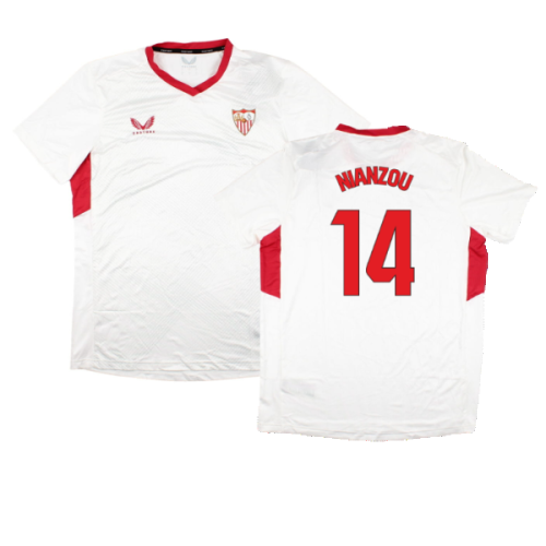 2023-2024 Sevilla Home Matchday Tee (White) (Nianzou 14)