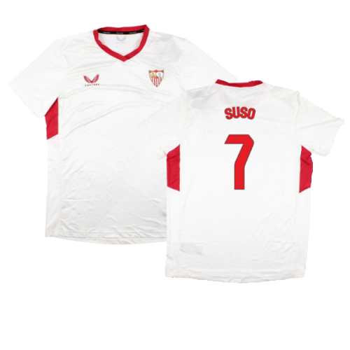 2023-2024 Sevilla Home Matchday Tee (White) (Suso 7)