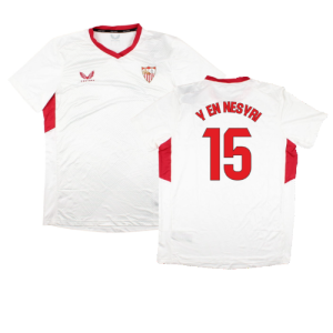2023-2024 Sevilla Home Matchday Tee (White) (Y En Nesyri 15) 2023-2024 Sevilla Home Matchday Tee (White) (Y En Nesyri 15)