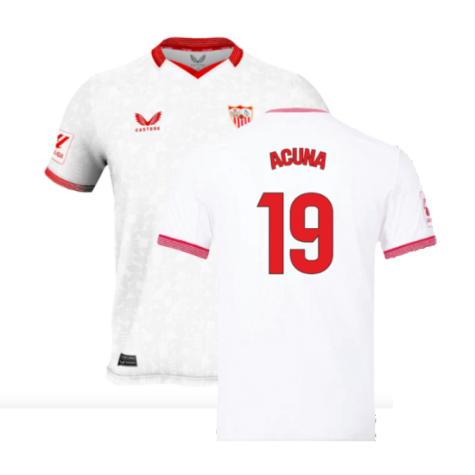 2023-2024 Sevilla Home Shirt (Kids) (Acuna 19)