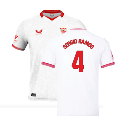 2023-2024 Sevilla Home Shirt (Kids) (Sergio Ramos 4)