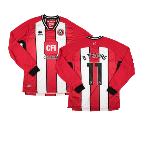 2023-2024 Sheffield United Home Long Sleeve Shirt (B Traore 11)