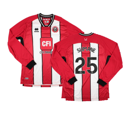 2023-2024 Sheffield United Home Long Sleeve Shirt (Slimane 25)