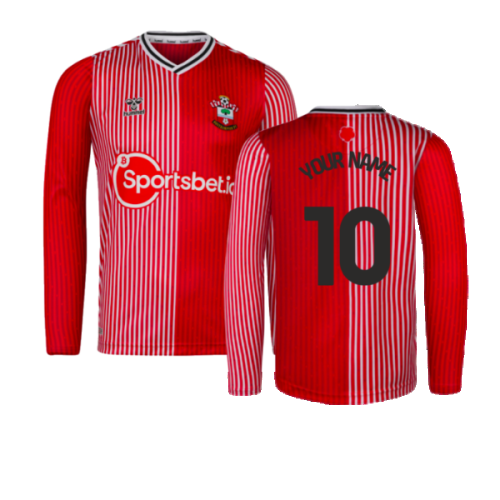 2023-2024 Southampton Long Sleeve Home Shirt (Your Name)