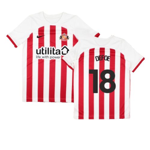 2023-2024 Sunderland Home Shirt (Kids) (Defoe 18)