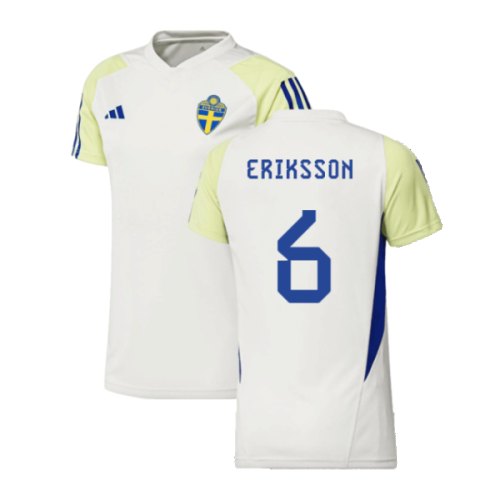 2023-2024 Sweden Training Shirt (White) - Ladies (Eriksson 6)