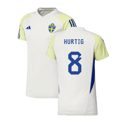 2023-2024 Sweden Training Shirt (White) - Ladies (Hurtig 8)