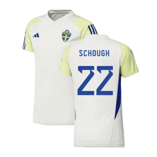 2023-2024 Sweden Training Shirt (White) - Ladies (Schough 22)