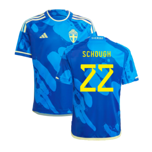 2023-2024 Sweden WWC Away Shirt (Kids) (Schough 22)