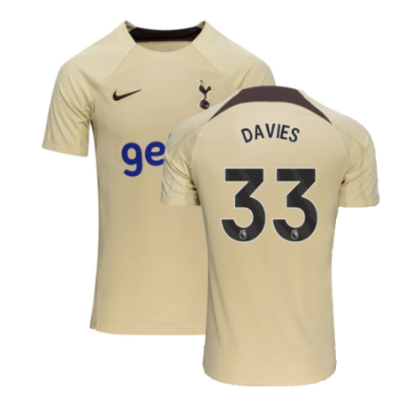 2023-2024 Tottenham Dri-Fit Strike Training Shirt (Team Gold) (Davies 33)