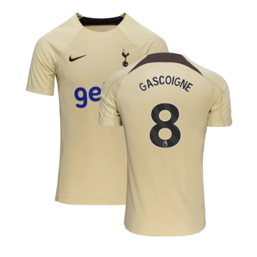 2023-2024 Tottenham Dri-Fit Strike Training Shirt (Team Gold) (Gascoigne 8)