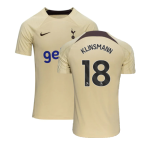 2023-2024 Tottenham Dri-Fit Strike Training Shirt (Team Gold) (Klinsmann 18) 2023-2024 Tottenham Dri-Fit Strike Training Shirt (Team Gold) (Klinsmann 18)