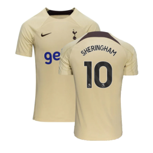 2023-2024 Tottenham Dri-Fit Strike Training Shirt (Team Gold) (Sheringham 10)