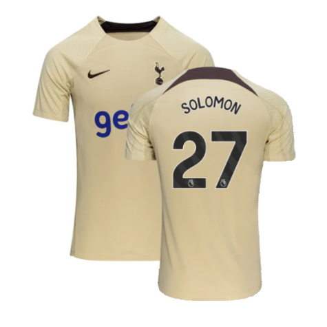 2023-2024 Tottenham Dri-Fit Strike Training Shirt (Team Gold) (Solomon 27)