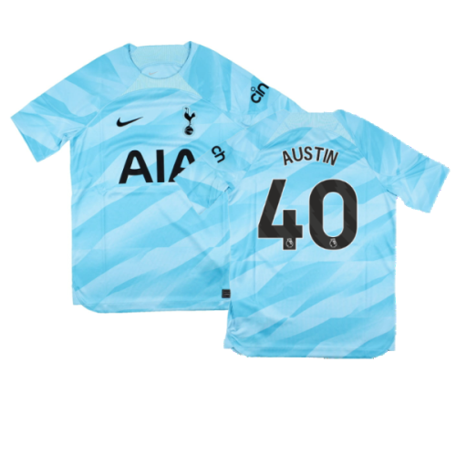 2023-2024 Tottenham Home Goalkeeper Shirt (Blue) - Kids (Austin 40)