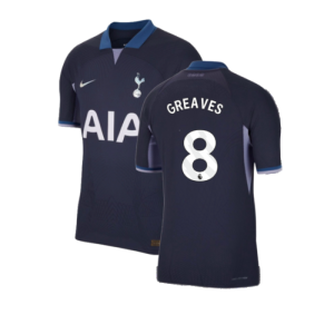 2023-2024 Tottenham Hotspur Authentic Away Shirt (Greaves 8) 2023-2024 Tottenham Hotspur Authentic Away Shirt (Greaves 8)