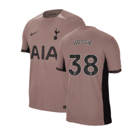 2023-2024 Tottenham Hotspur Authentic Third Shirt (Udogie 38)