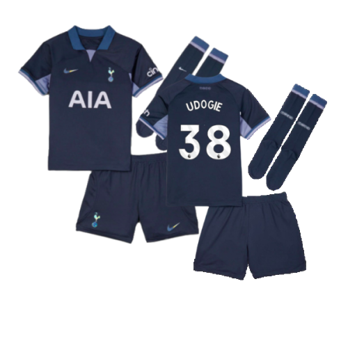 2023-2024 Tottenham Hotspur Away Mini Kit (Udogie 38)