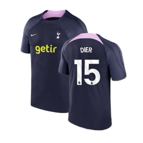 2023-2024 Tottenham Strike Dri-Fit Training Shirt (Marine) (Dier 15)
