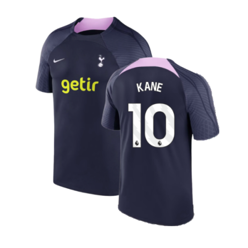 2023-2024 Tottenham Strike Dri-Fit Training Shirt (Marine) (Kane 10)