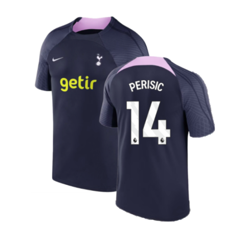 2023-2024 Tottenham Strike Dri-Fit Training Shirt (Marine) (Perisic 14)