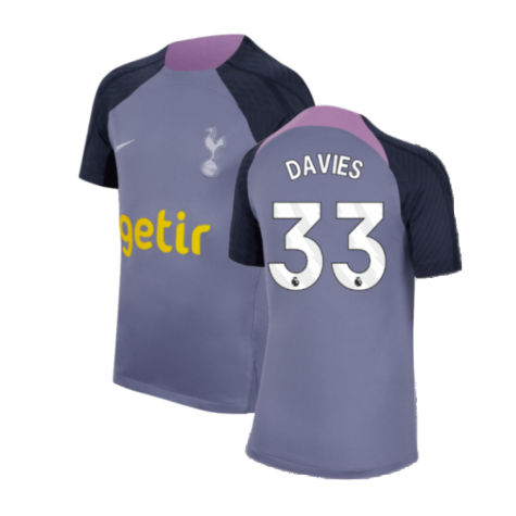 2023-2024 Tottenham Strike Dri-Fit Training Shirt (Violet) (Davies 33)