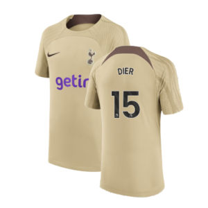 2023-2024 Tottenham Training Shirt (Gold) - Kids (Dier 15) 2023-2024 Tottenham Training Shirt (Gold) - Kids (Dier 15)