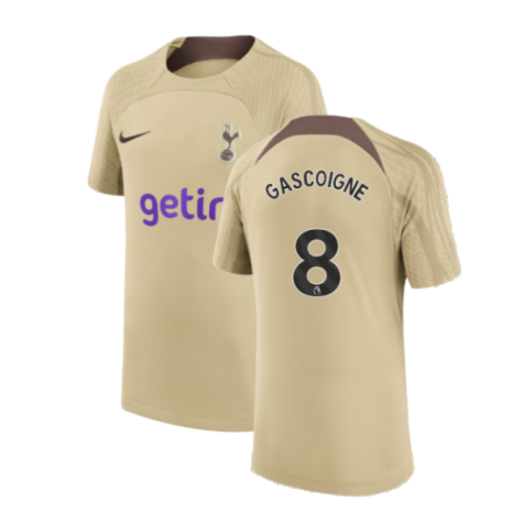 2023-2024 Tottenham Training Shirt (Gold) - Kids (Gascoigne 8)