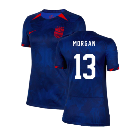 2023-2024 USA WWC Away Shirt (Ladies) (Morgan 13)