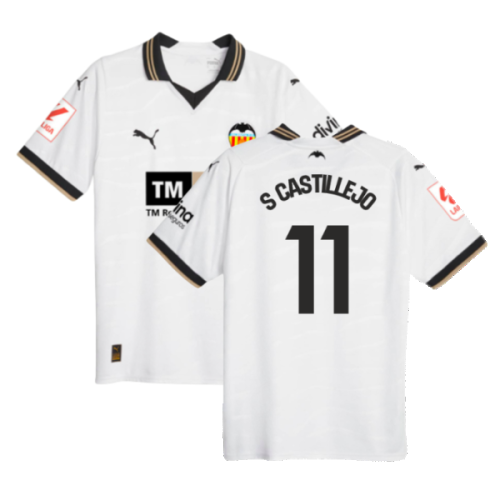 2023-2024 Valencia Home Shirt (S CASTILLEJO 11)