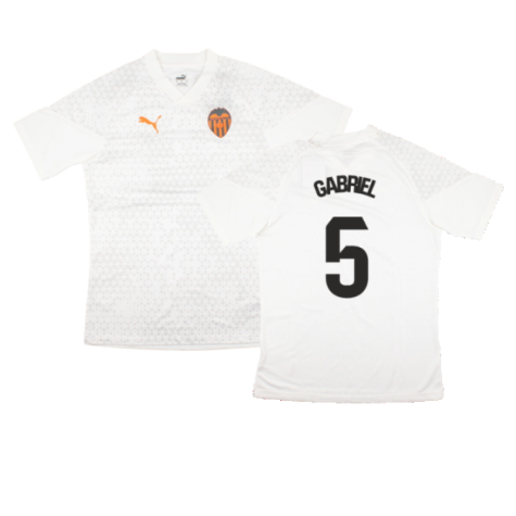 2023-2024 Valencia Training Jersey (White) (GABRIEL 5)