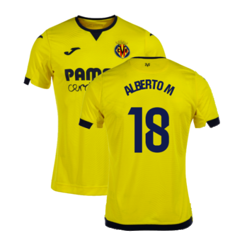 2023-2024 Villarreal Home Shirt (Alberto M 18)