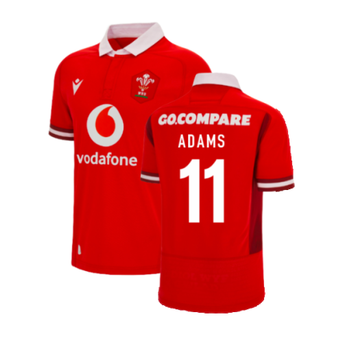 2023-2024 Wales Home WRU Rugby Shirt (Kids) (Adams 11)