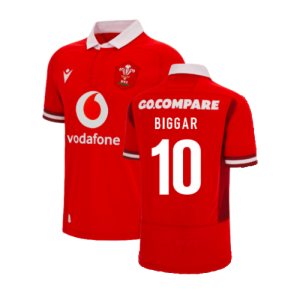 2023-2024 Wales Home WRU Rugby Shirt (Kids) (Biggar 10)