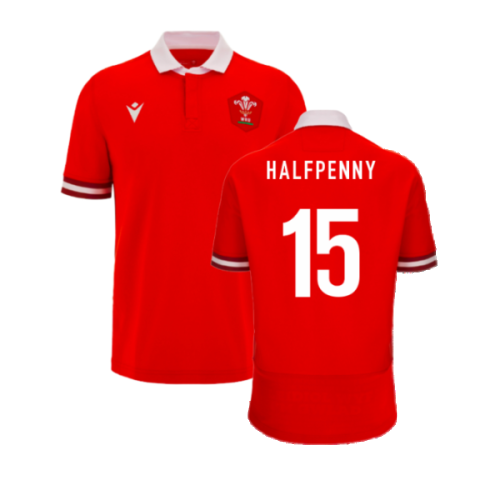 2023-2024 Wales Rugby Home Cotton Shirt (Halfpenny 15)