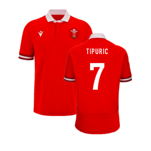 2023-2024 Wales Rugby Home Cotton Shirt (Tipuric 7)