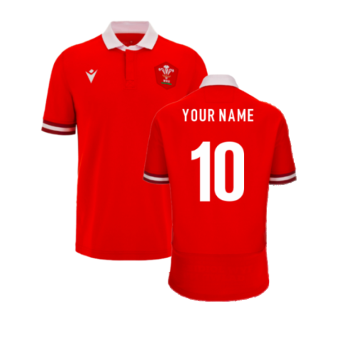 2023-2024 Wales Rugby Home Cotton Shirt (Your Name)