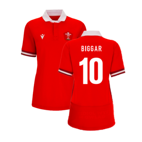 2023-2024 Wales Rugby WRU Home Cotton Shirt (Ladies) (Biggar 10)