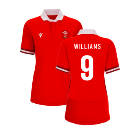 2023-2024 Wales Rugby WRU Home Cotton Shirt (Ladies) (Williams 9)