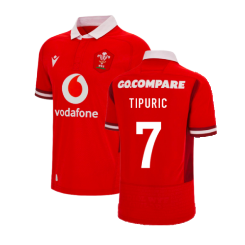 2023-2024 Wales Rugby WRU Home Poly Shirt (Tipuric 7)