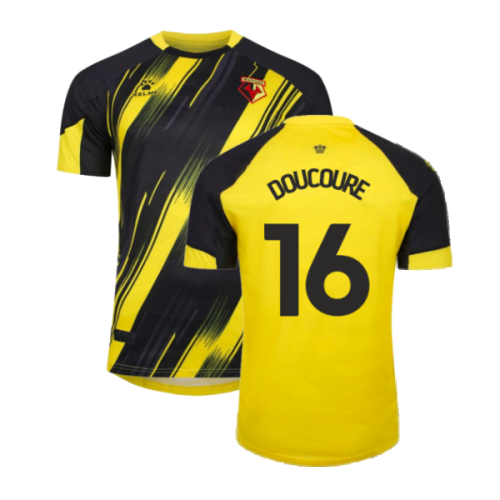 2023-2024 Watford Home Shirt (no sponsor) (Doucoure 16)