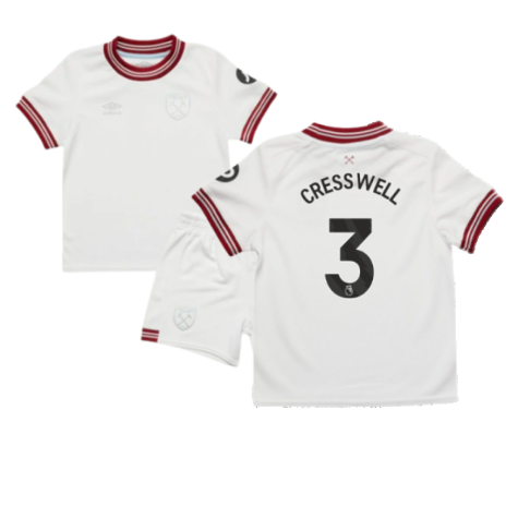 2023-2024 West Ham Away Infant Mini Kit (CRESSWELL 3)