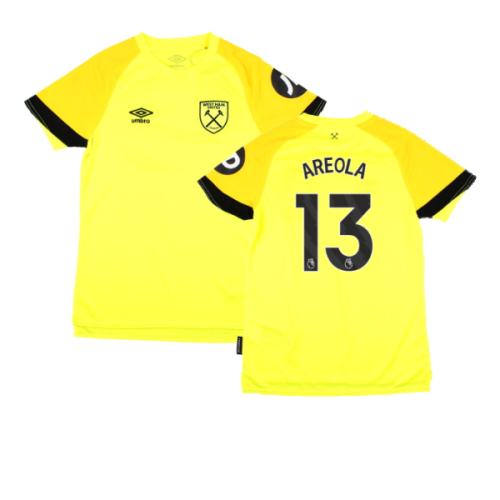 2023-2024 West Ham Change Goalkeeper Shirt (Yellow) - Kids (Areola 13)