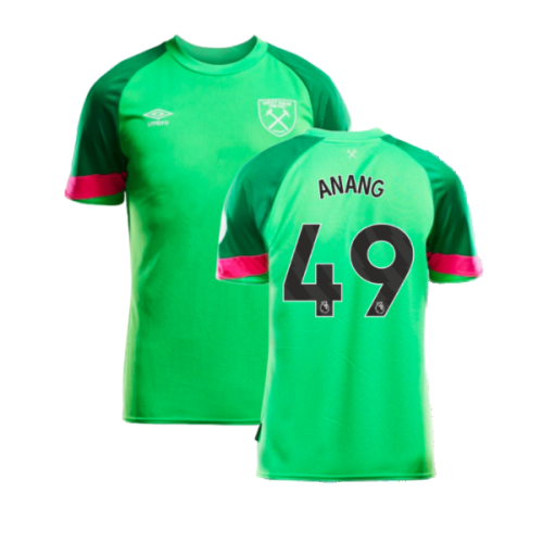 2023-2024 West Ham Home Goalkeeper Shirt (Green) - Kids (Anang 49)