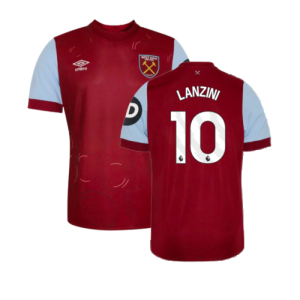 2023-2024 West Ham Home Shirt (Kids) (LANZINI 10)