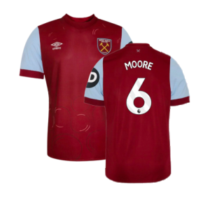 2023-2024 West Ham Home Shirt (Kids) (MOORE 6)