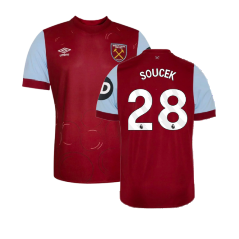 2023-2024 West Ham Home Shirt (Kids) (SOUCEK 28)